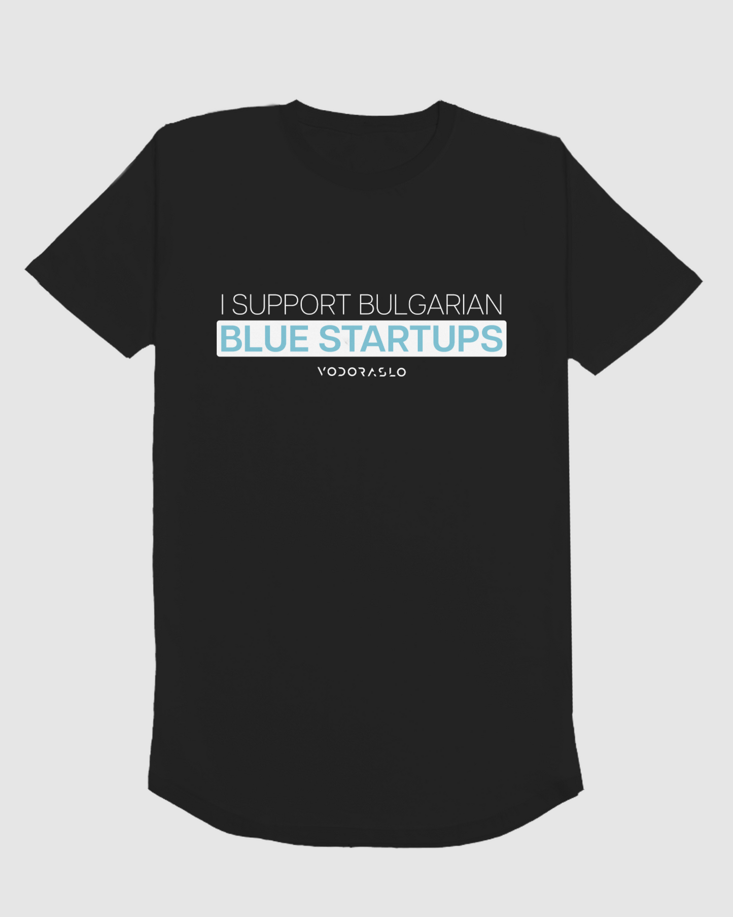 Тениска "I support Bulgarian blue startups"